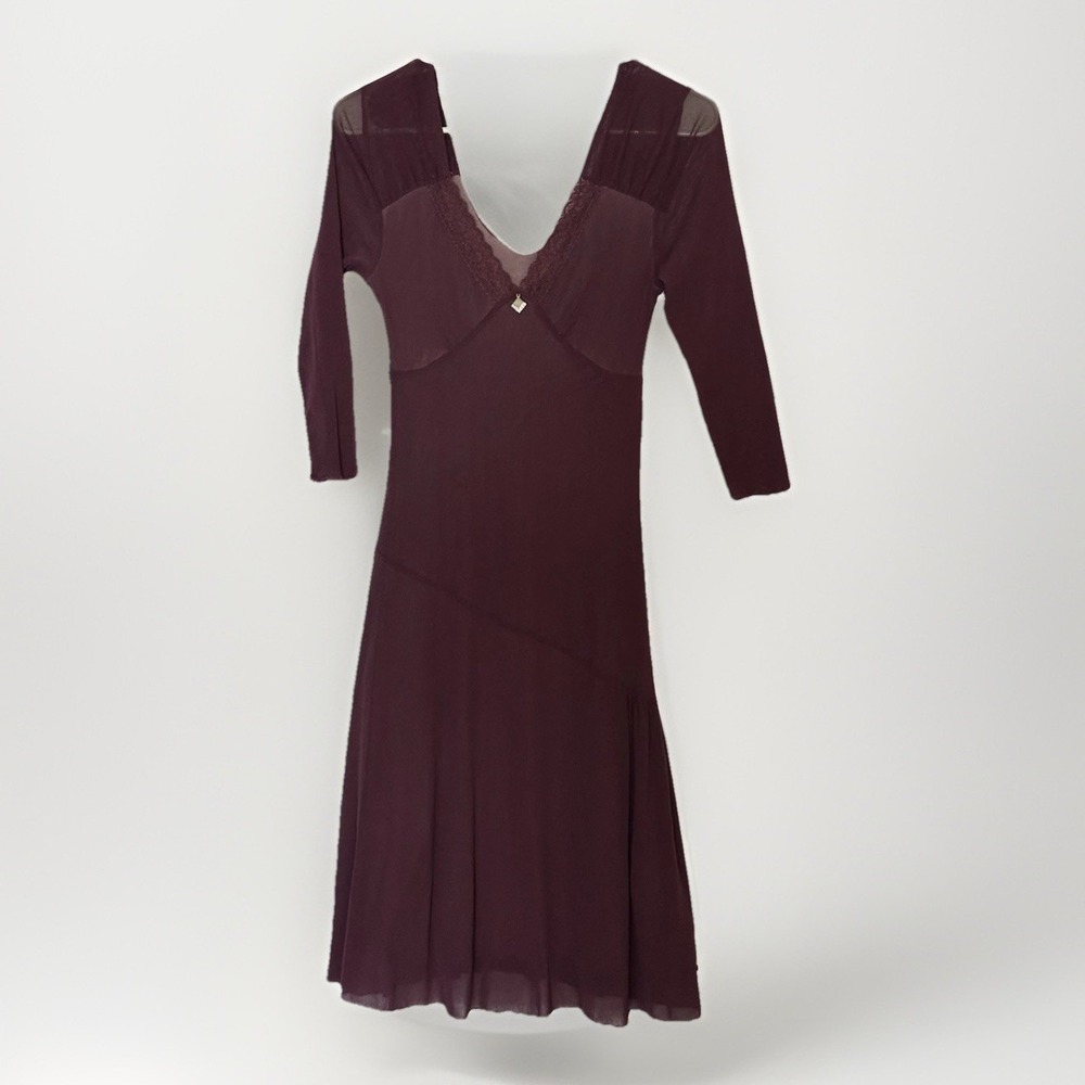 Motivi Womens Y2K Whimsigoth Fairy‎ Grunge Purple Babydoll Dress Small Regency